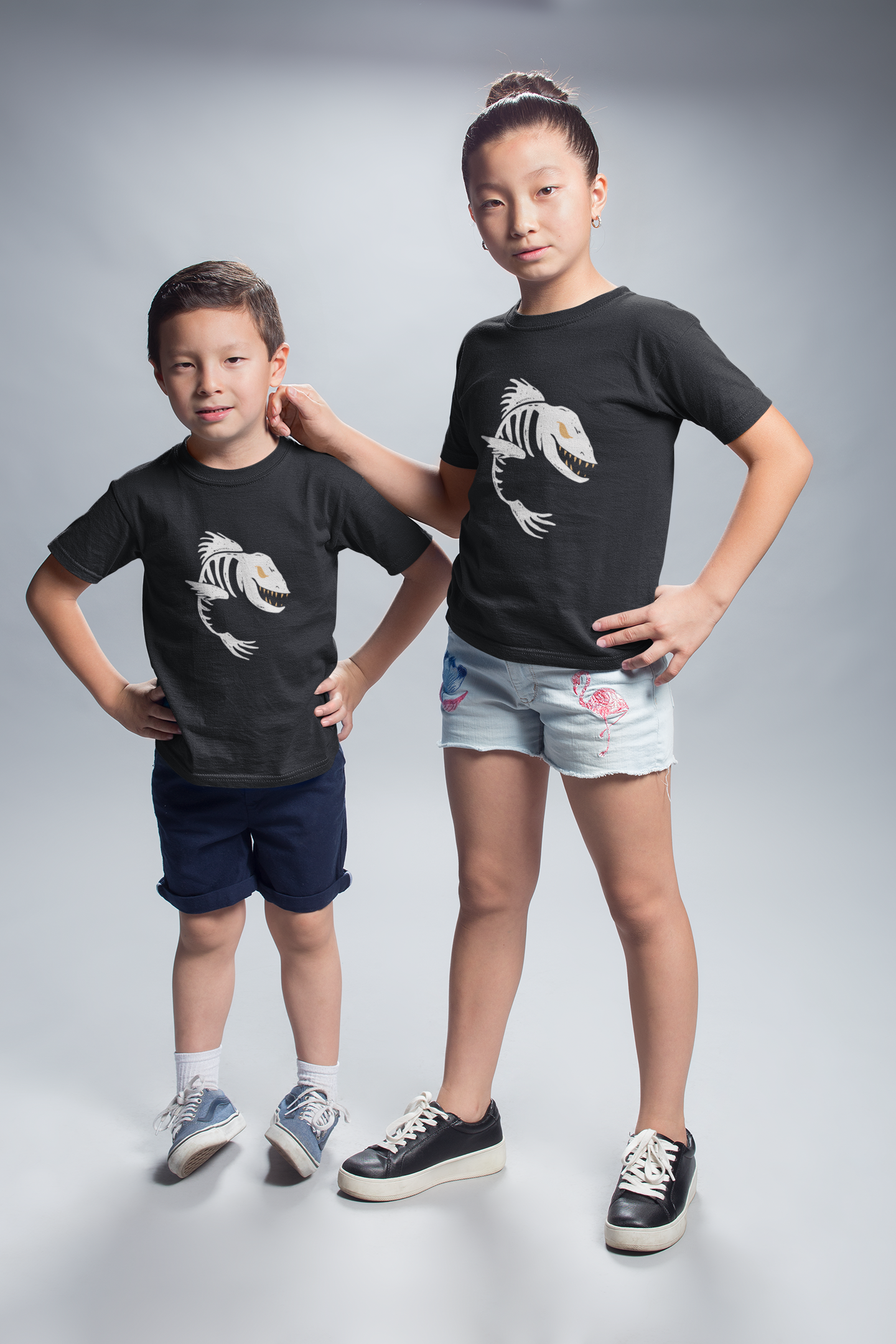 Angel, Big Fishing Orange - Kids Premium Shirt – Stephans-Shirt-Universum